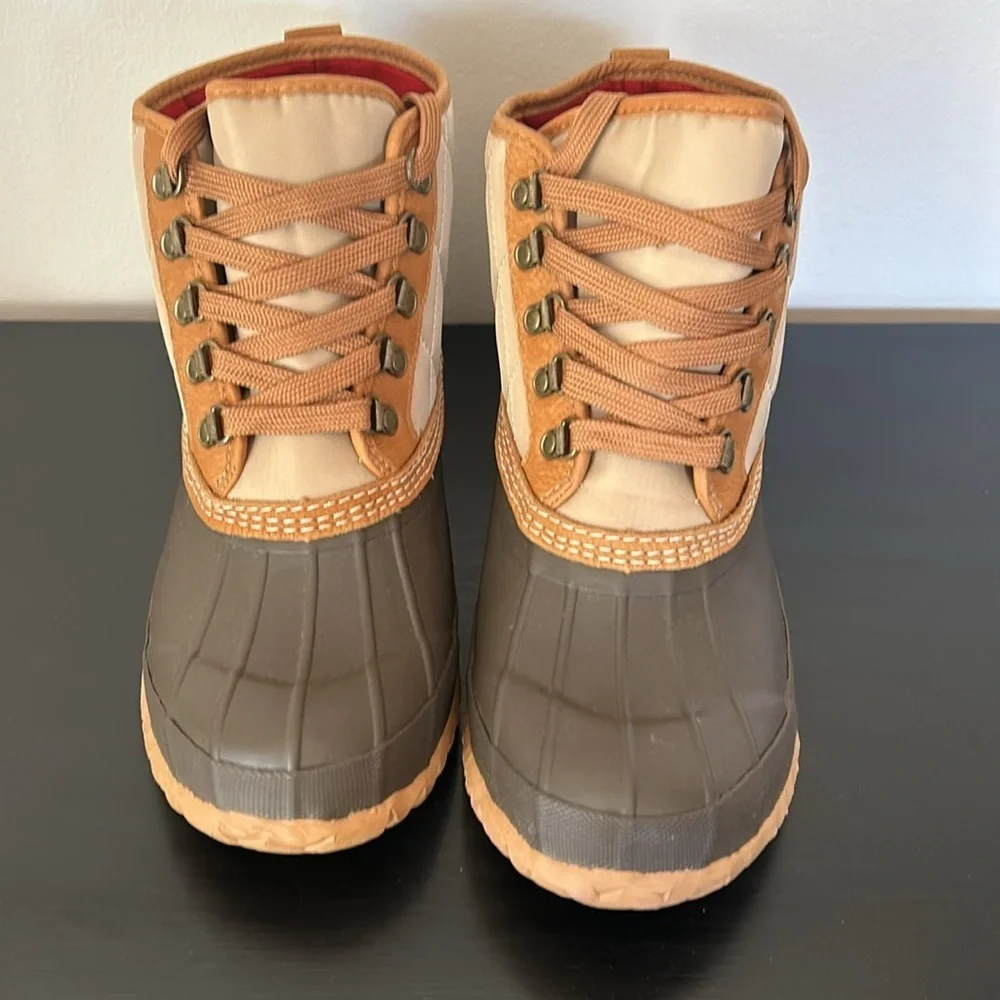 J Crew Heritage duck boots in quilted nylon Size 9 BU630